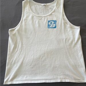 Port Company Orange Beach Mens XL White Tank Top